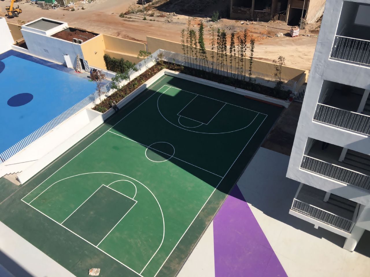 Elbilia International Secondary School - Outdoor Sports Flooring